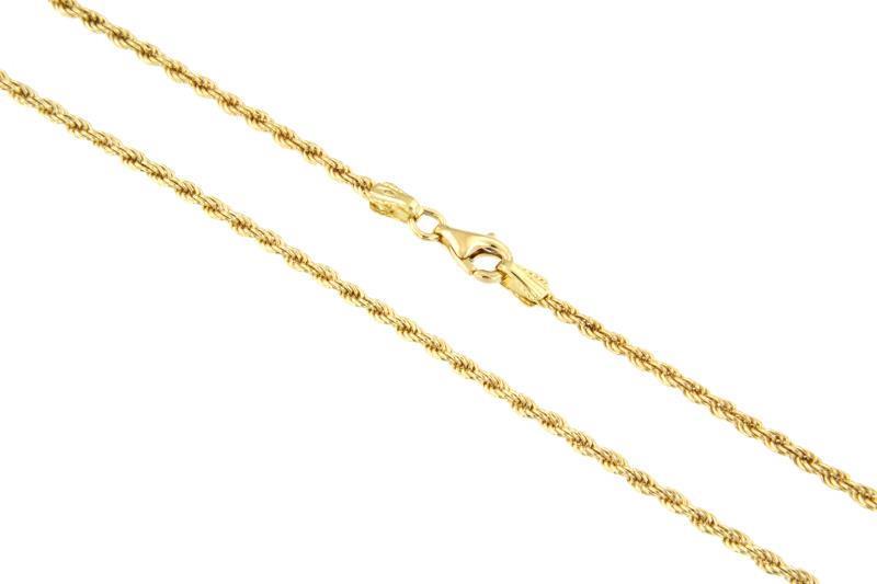 COLLANA ORO GIALLO 750/1000 MAGLIA TRECCIA - CM 46 - 