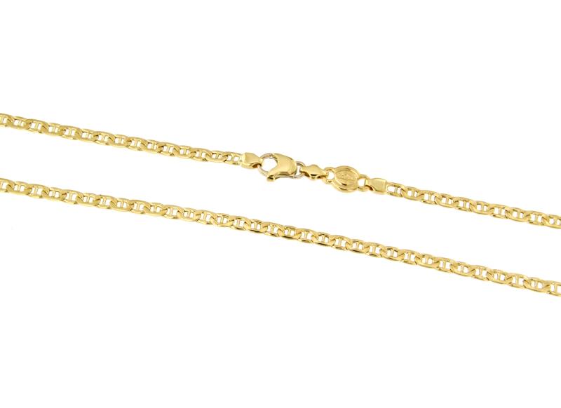 CATENA ORO GIALLO 750/1000 MAGLIA GRUMETTA CON TRAVERSINO - CM 50 - 