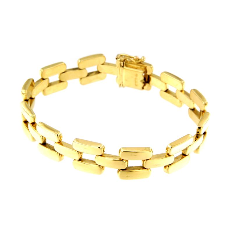 BRACCIALE ORO GIALLO 750/1000 SEMIRIGIDO - CM 19,5 - 