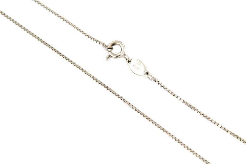 CATENINA ORO BIANCO 750/1000 MAGLIA VENETA - CM. 46.5 - 