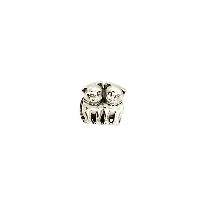 PANDORA - CHARM - ARGENTO 925/1000 - MOD. GATTINI INNAMORATI - PANDORA
