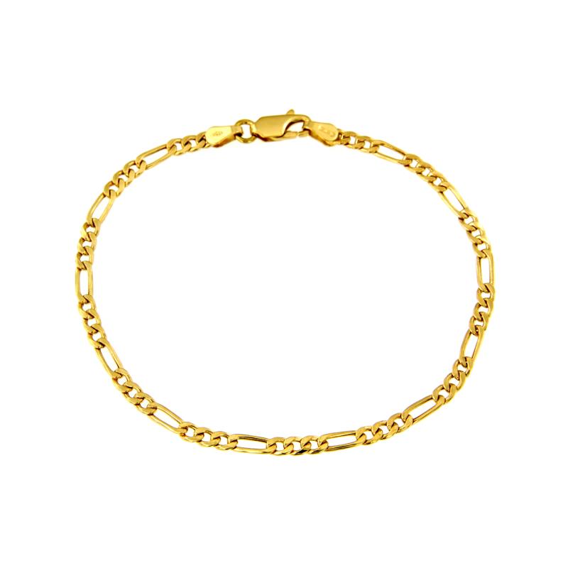 BRACCIALE ORO GIALLO 750/1000 MAGLIA 3+1 - CM 19 - 