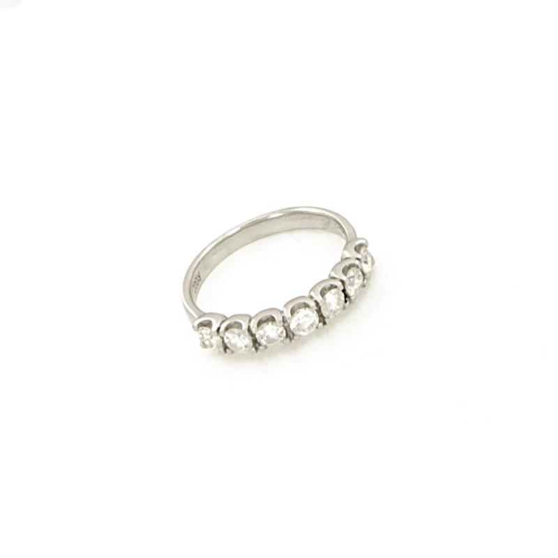 VERETTA ORO BIANCO 750/1000 CON DIAMANTI TAGLIO BRILLANTE CT 0.70 TOTALI H - I1 - MIS. 13 - 