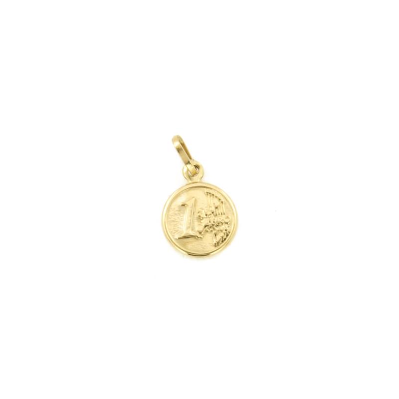 CIONDOLO ORO GIALLO 750/1000 1 EURO - 