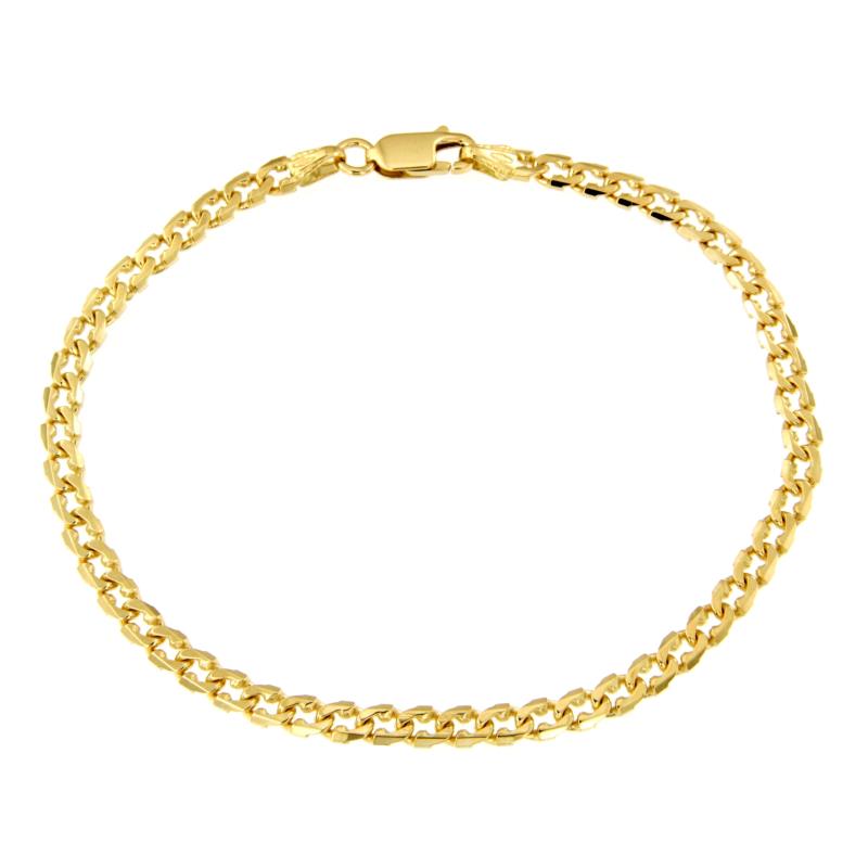 BRACCIALE ORO GIALLO 750/1000 MAGLIA GRUMETTA - CM 21 - 