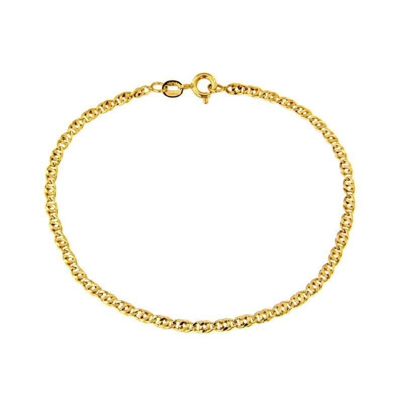 BRACCIALE ORO GIALLO 750/1000 MAGLIA GRUMETTA DOPPIA - CM 20 - 