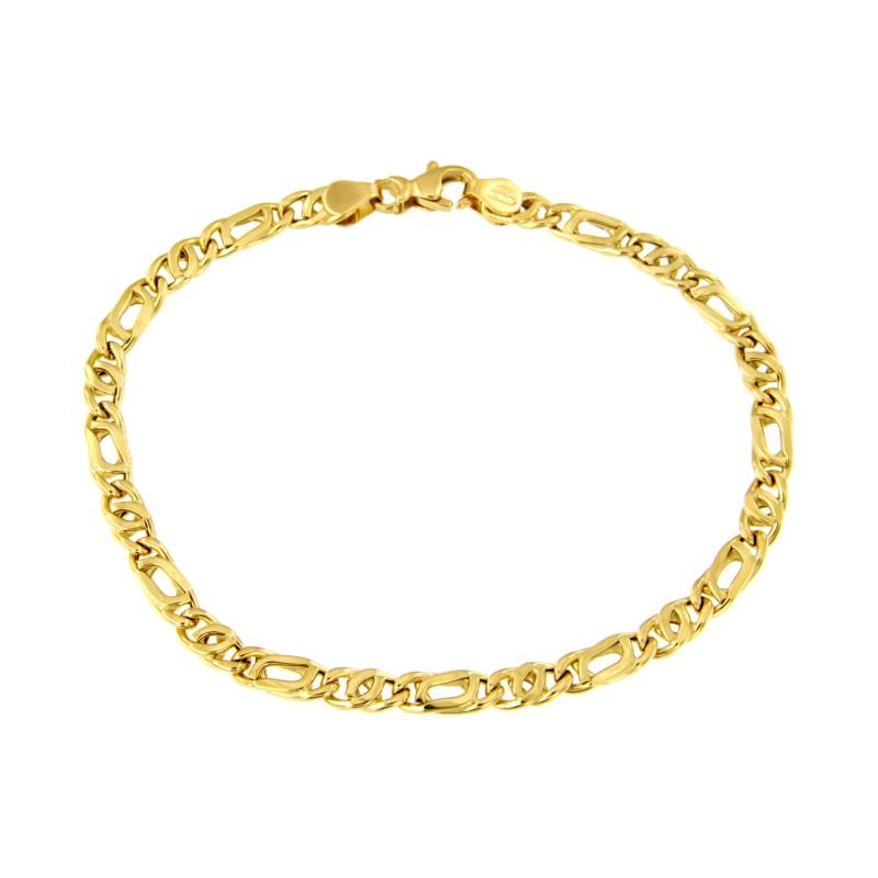 BRACCIALE ORO GIALLO 750/1000 MAGLIA 1+1 - CM 19 - 