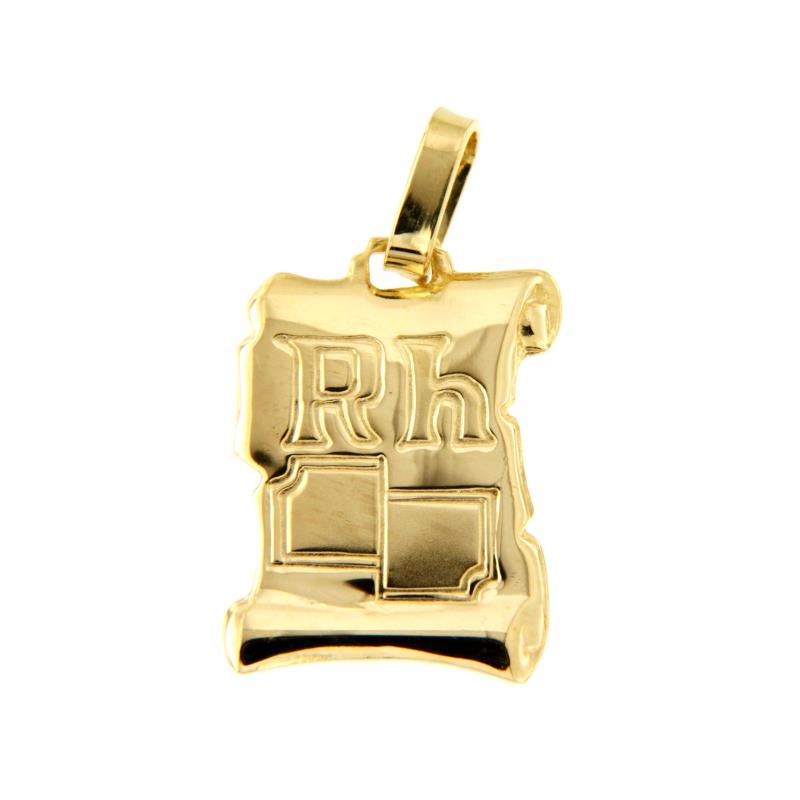 MEDAGLIETTA ORO GIALLO 750/1000 RH - 