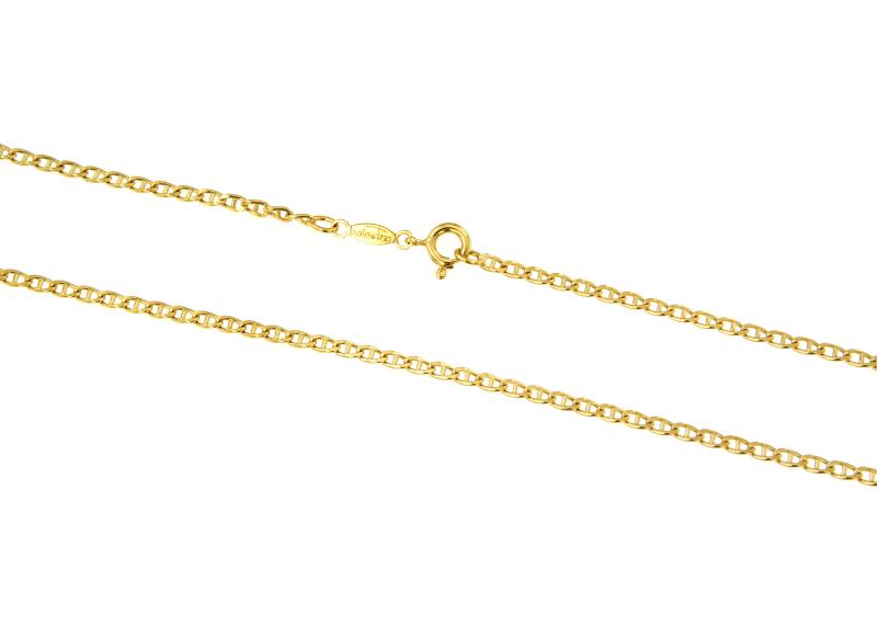 CATENA ORO GIALLO 750/1000 MAGLIA GRUMETTA CON TRAVERSINO - CM. 51 - 