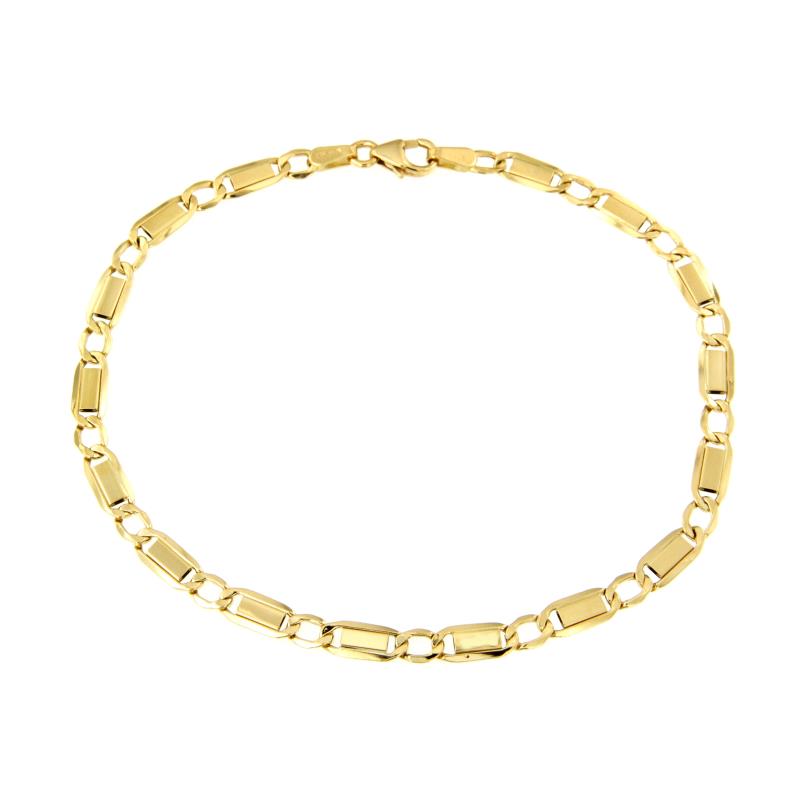 BRACCIALE ORO GIALLO 750/1000 MAGLIA 1+1 - CM. 21 - 