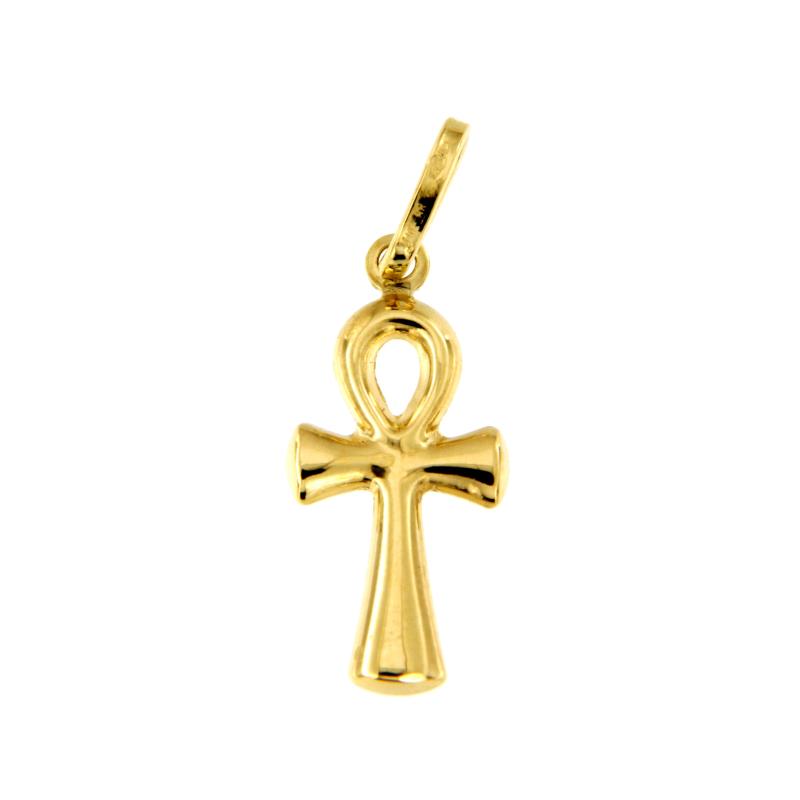 CIONDOLO ORO GIALLO 750/1000 CROCE DI ANKH - 