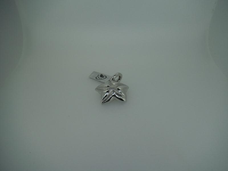 CIONDOLO ORO BIANCO 750/1000 STELLA - 