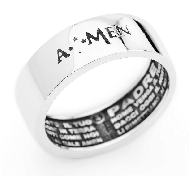 AMEN - ANELLO - ARGENTO 925/1000 - PADRE NOSTRO - MIS. 20.5 (NO MESSA A MISURA) - AMEN