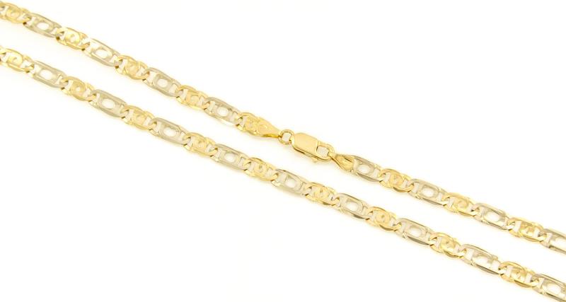 CATENA DUE ORI 750/1000 MAGLIA 1+1 - CM. 51.5 - 
