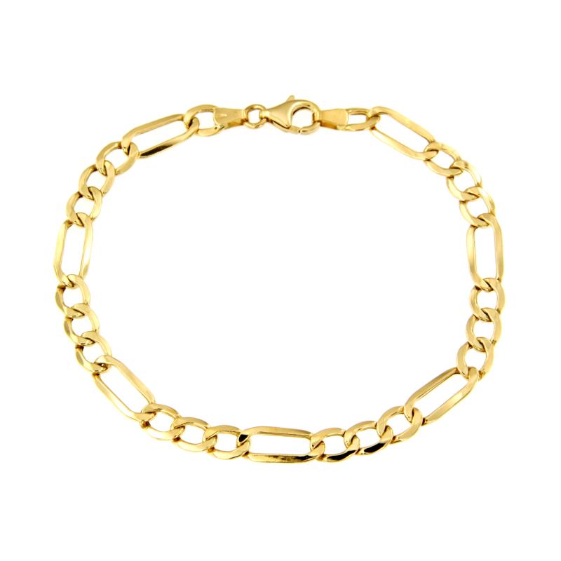 BRACCIALE ORO GIALLO 750/1000 MAGLIA 3+1 - CM 20  - 