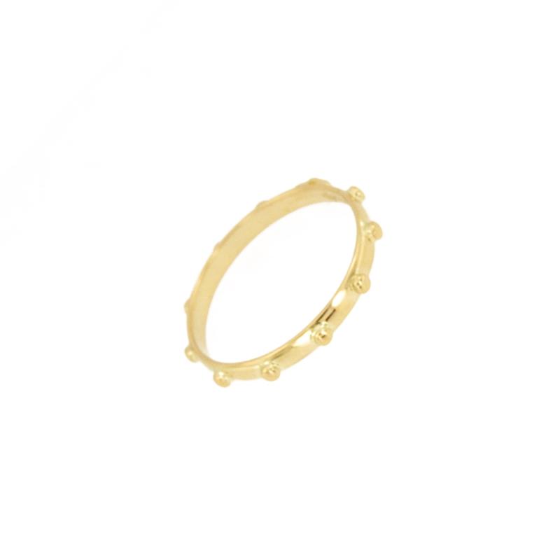 ANELLO ORO GIALLO 750/1000 MOD. ROSARIO - MIS. 18 - 
