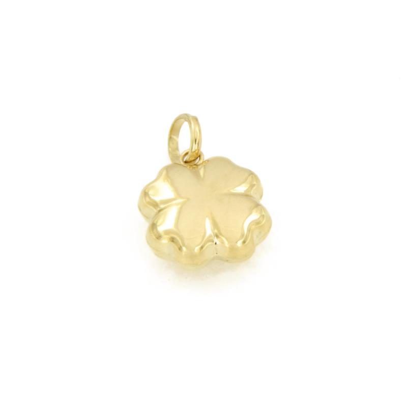 CIONDOLO ORO GIALLO 750/1000 QUADRIFOGLIO  - 