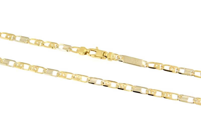 CATENA DUE ORI 750/1000 MAGLIA 2+1 - CM. 60 - 