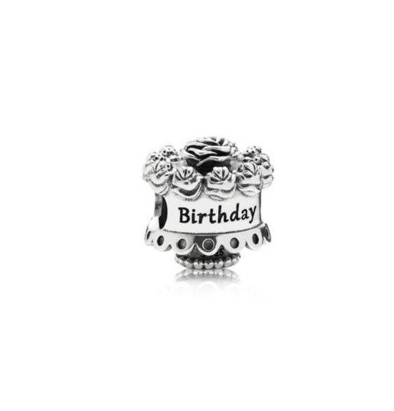 PANDORA - CHARM - AREGENTO 925/1000 - TORTA DI COMPLEANNO - 