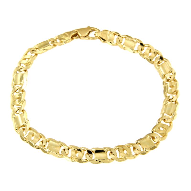 BRACCIALE ORO GIALLO 750/1000 MAGLIA 1+1 - CM  22 - 