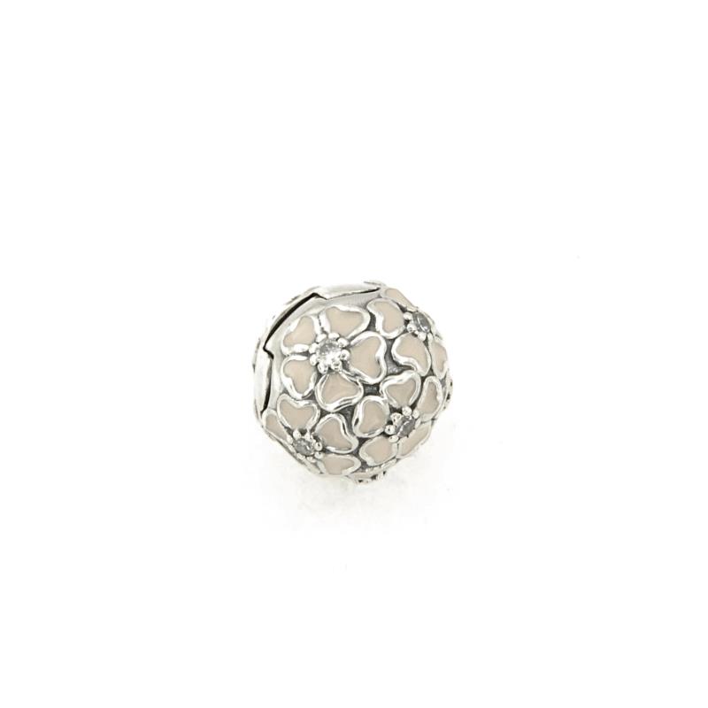 PANDORA - CHARM - ARGENTO 925/1000 - MOD. CLIP FIORI DI CILIEGIO - PANDORA