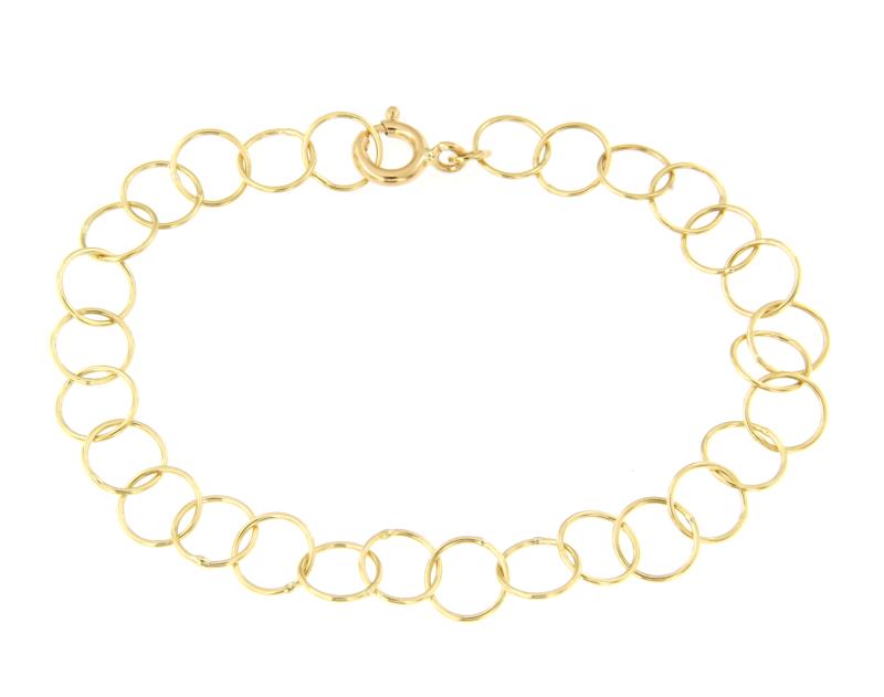 BRACCIALE ORO GIALLO 750/1000 MAGLIA ROLÒ - CM 21 - 