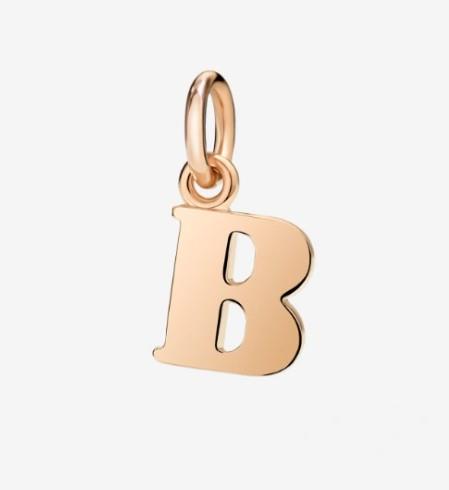 DODO - CIONDOLO - ORO ROSA 375/1000 - LETTERA B - DODO