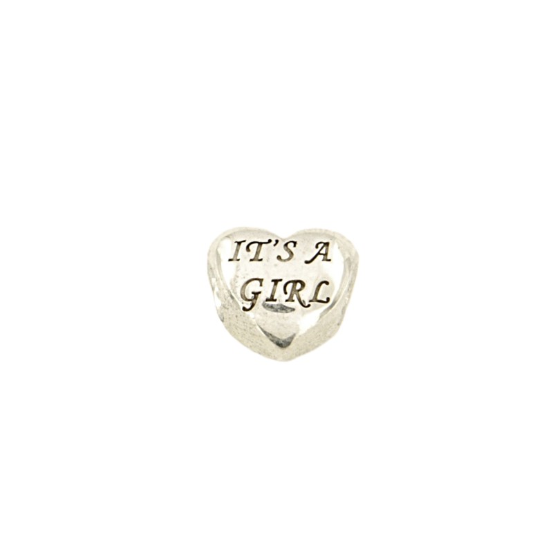 PANDORA - CHARM - ARGENTO 925/1000 - MOD. IT'S A GIRL - PANDORA