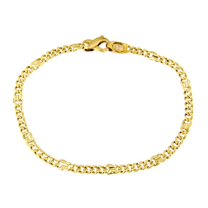 BRACCIALE ORO GIALLO 750/1000 MAGLIA 5+1 - CM 21 - 