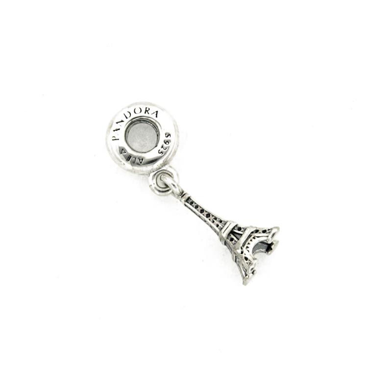 PANDORA - CHARMS - ARGENTO 925/1000 - MOD. TORRE EIFFEL PENDENTE - PANDORA