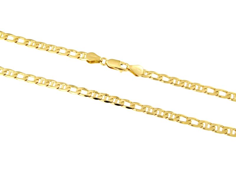 CATENA ORO GIALLO 750/1000 MAGLIA GRUMETTA CON TRAVERSINO - CM 62  - 