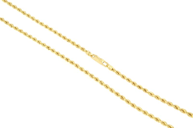 COLLANA ORO GIALLO 750/1000 MAGLIA TRECCA - CM 80 - 
