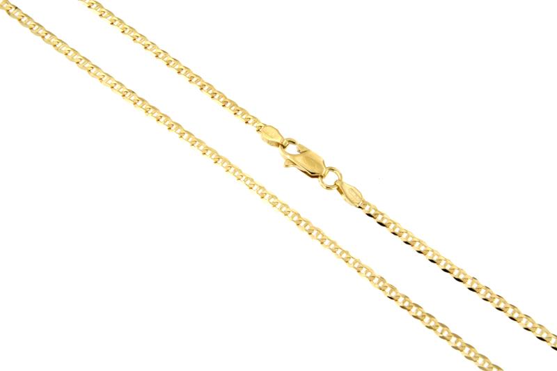 CATENA ORO GIALLO 750/1000 MAGLIA GRUMETTA CON TRAVERSINO - CM. 50 - 