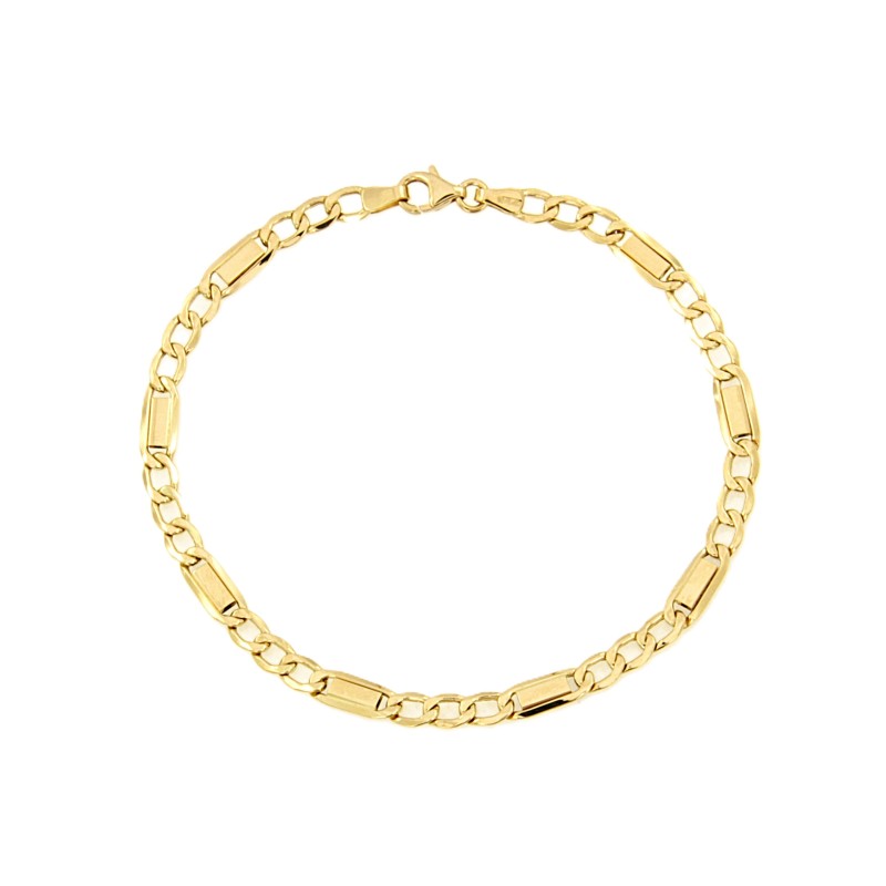 BRACCIALE ORO GIALLO 750/1000 MAGLIA 3+1 - CM 21 - 