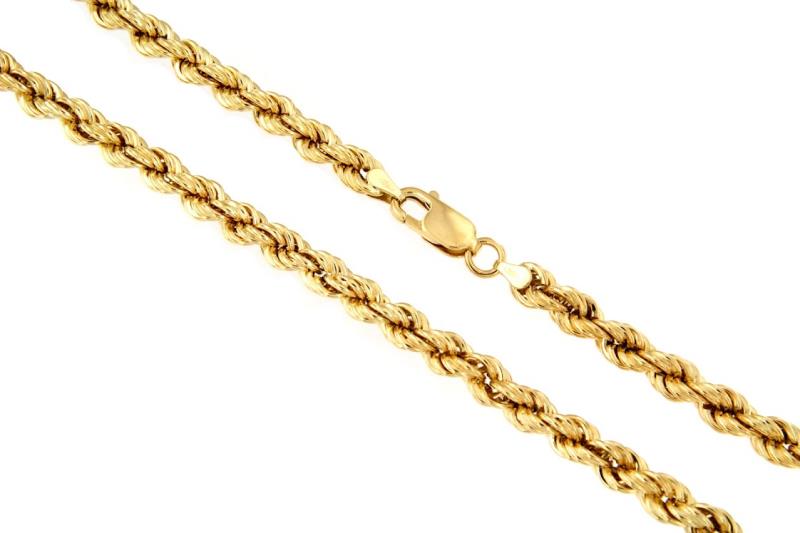 CATENINA ORO GIALLO 750/1000 MAGLIA TRECCIA - CM. 46 - 