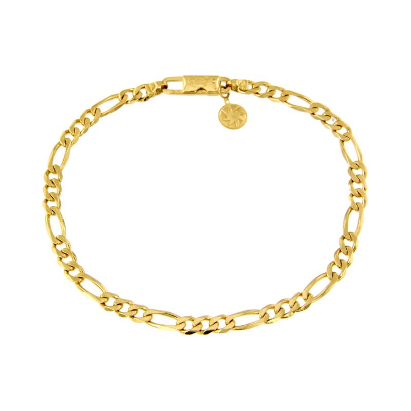 BRACCIALE ORO GIALLO 750/1000 MAGLIA 3+1 - CM 19.5 - 