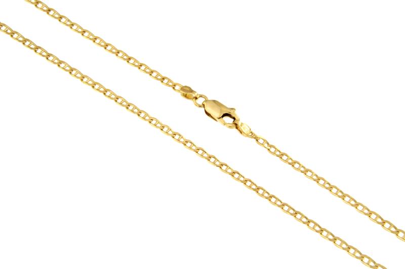 CATENA ORO GIALLO 750/1000 MAGLIA GRUMETTA CON TRAVERSINO - CM 50.5 - 