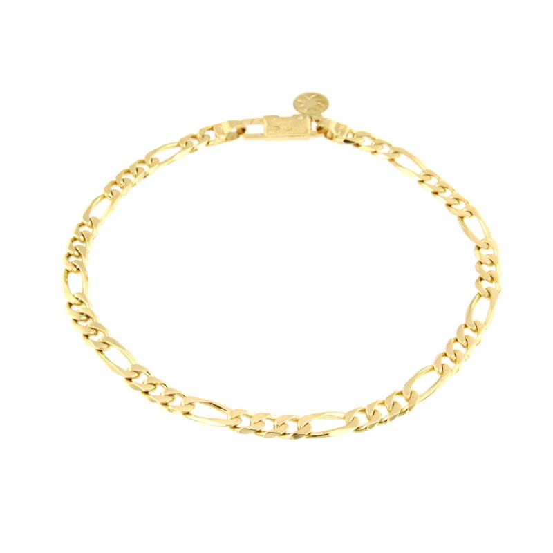 BRACCIALE ORO GIALLO 750/1000 MAGLIA 3+1 - CM. 20,5 - 