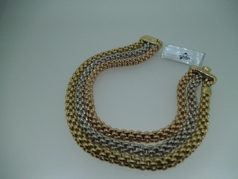 BRACCIALE TRE ORI 750/1000 "FOPE" - 