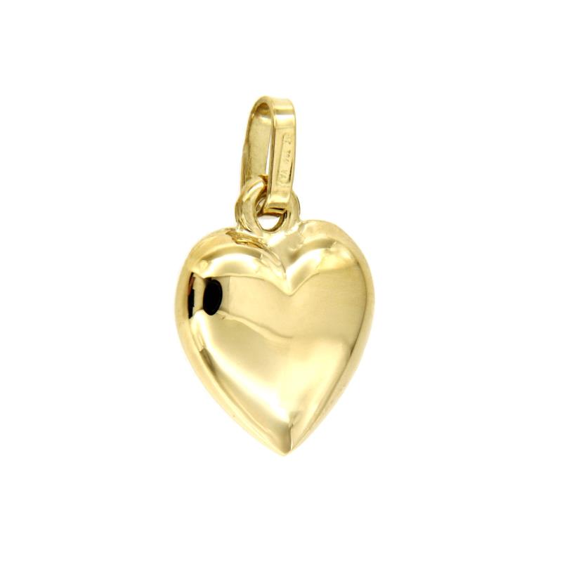 CIONDOLO ORO GIALLO 750/1000 CUORE LISCIO - 