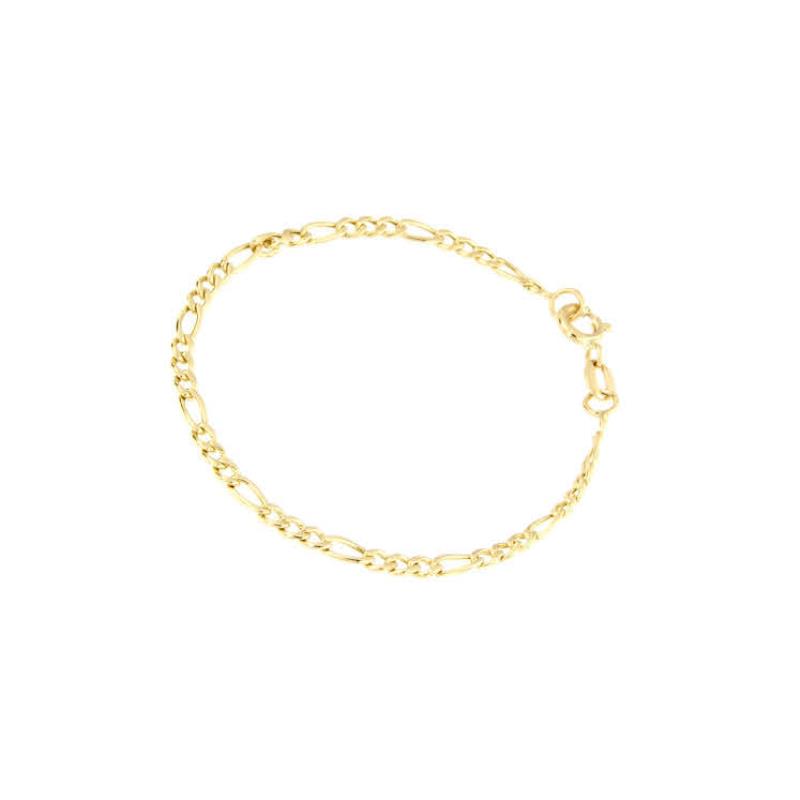 BRACCIALE ORO GIALLO 750/1000 - MAGLIA 3+1 - CM 20 - 