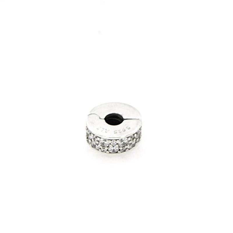 PANDORA - CHARM - ARGENTO 925/1000 - MOD. CLIP PAV&Egrave; - PANDORA