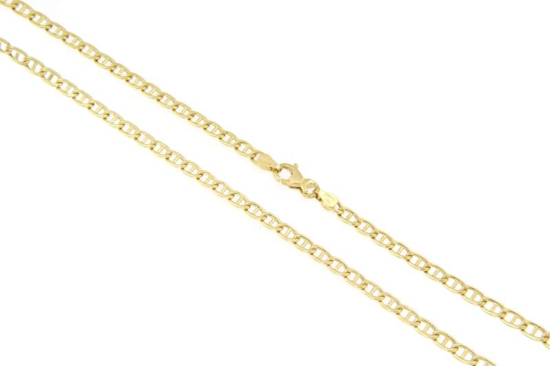 CATENA ORO GIALLO 750/1000 MAGLIA GRUMETTA CON TRAVERSINO - CM. 50 - 