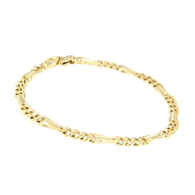 BRACCIALE ORO GIALLO 750/1000 MAGLIA 3+1 - CM. 21.5 - 