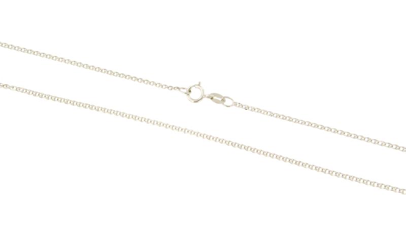 CATENINA ORO BIANCO 750/1000 MAGLIA SPIGA - CM 41 - 