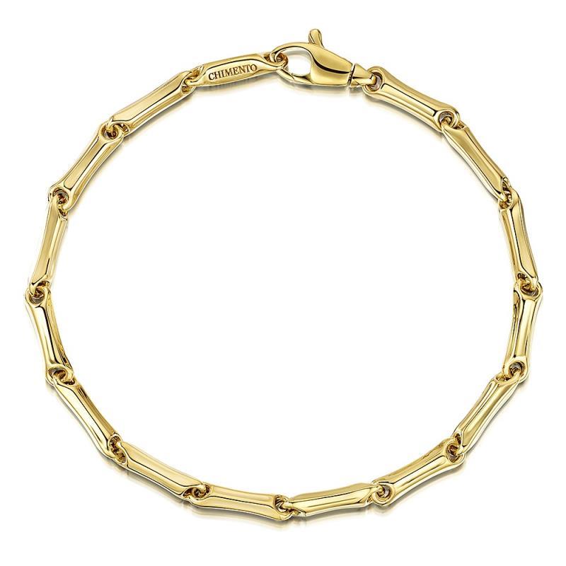 CHIMENTO - BRACCIALE - ORO GIALLO 750/1000 - MAGLIA A SEGMENTI - CM 19 (GV291223) - CHIMENTO