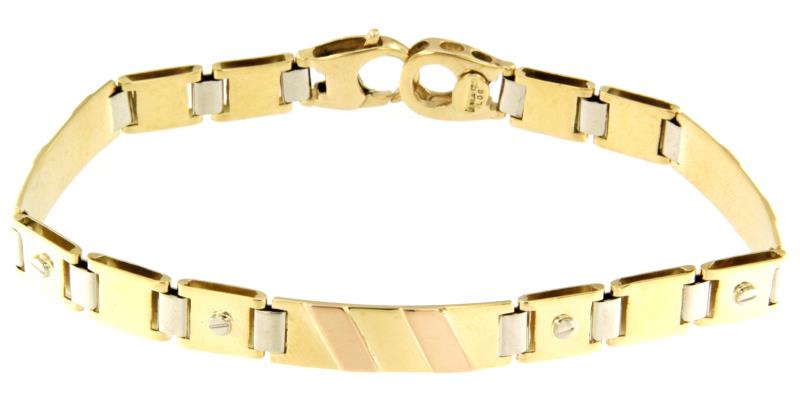 BRACCIALE TRE ORI SEMIRIGIDO -  CM 21 - 