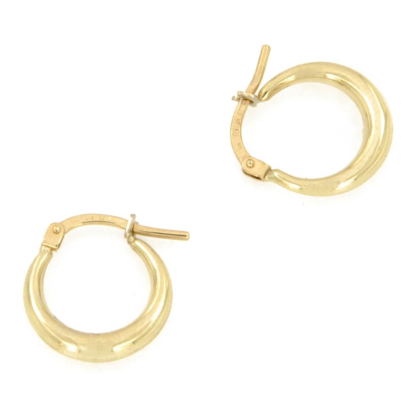 COPPIA ORECCHINI ORO GIALLO 750/1000 CERCHIETTI - 