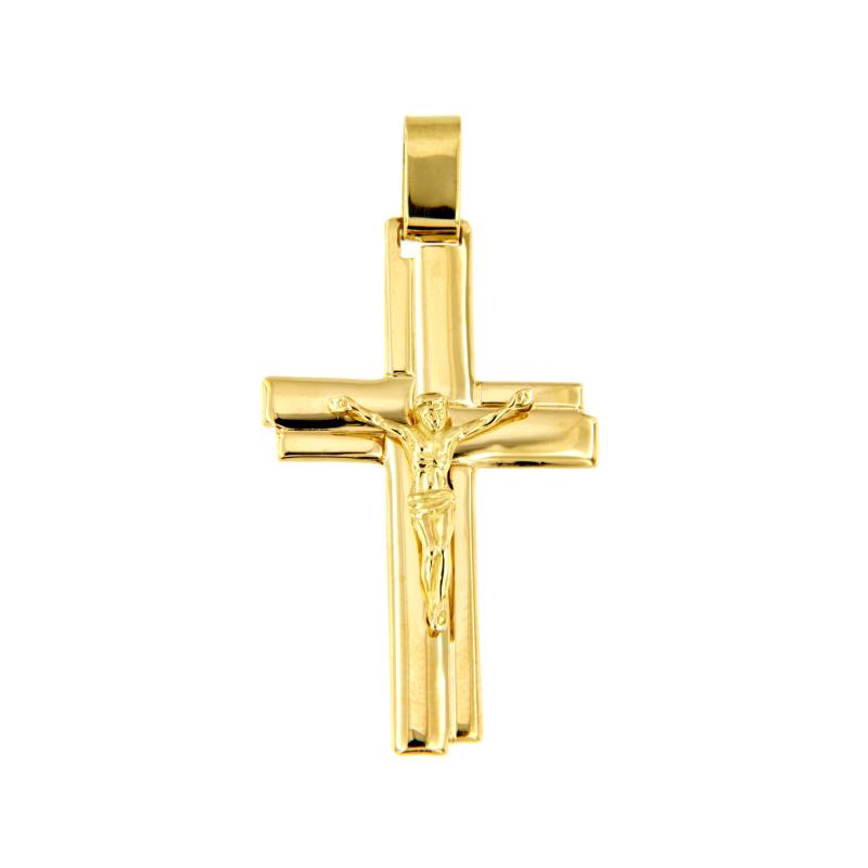 CIONDOLO ORO GIALLO 750/1000 CROCIFISSO - 