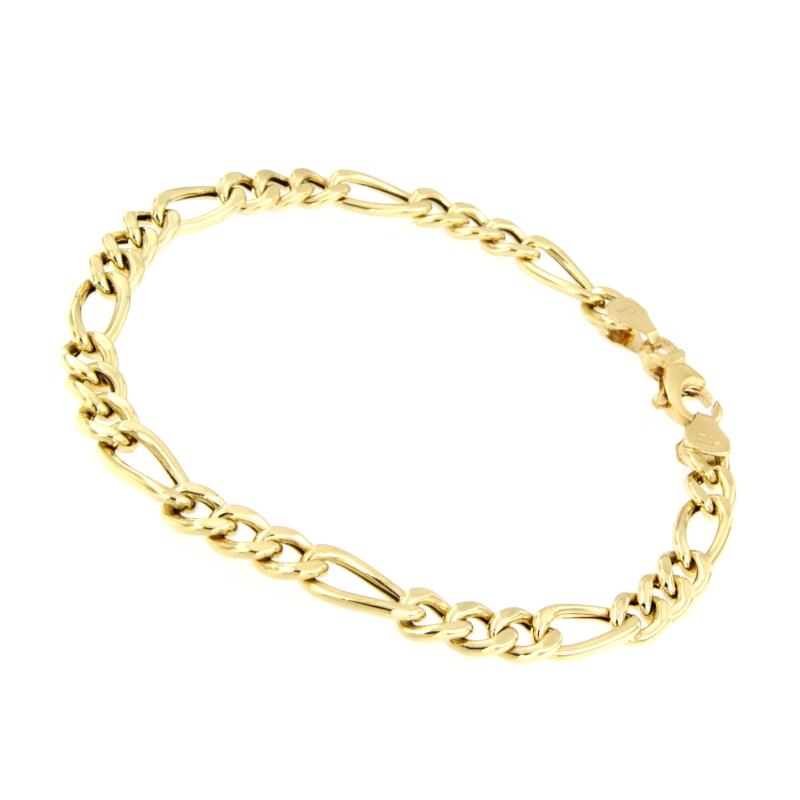 BRACCIALE ORO GIALLO 750/1000 MAGLIA 3+1 - CM. 21 - 